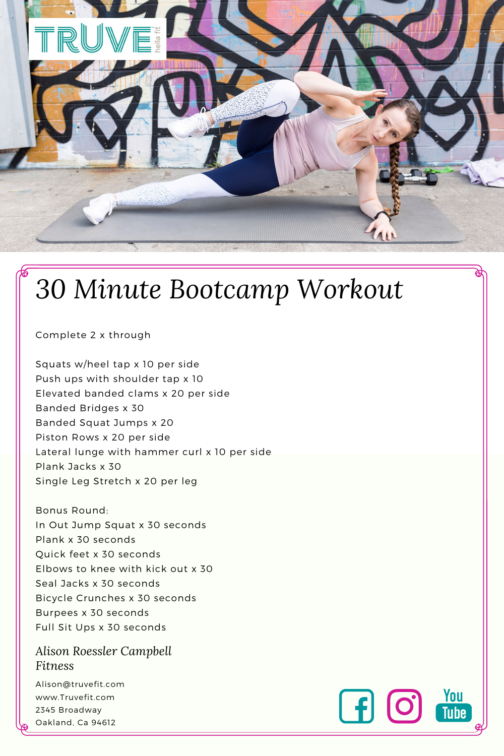 30 Minute Bootcamp Workout Truve Fitness